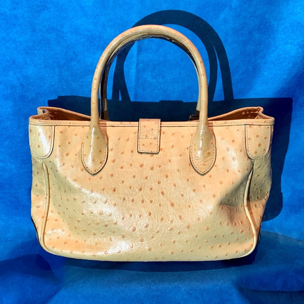 Pre-loved Dooney & Bourke Ostrich Embossed Leather Tote - Picture 4 of 13
